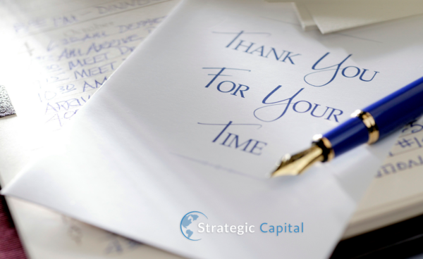 Thank you note Thank you for your time note