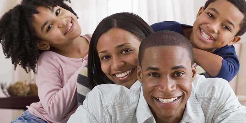 A happy Negro Family A happy Negro Family