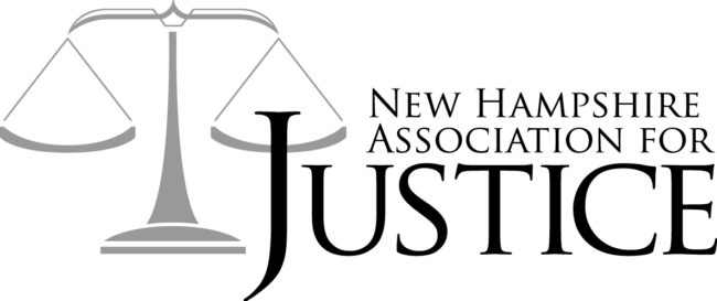 NHAJ logo with a beam balance Logo of NHAJ with a picture of beam balance