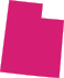 Utah map in pink
